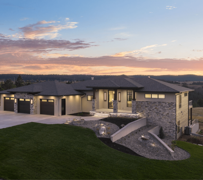 Cloud Peak Custom Home Exterior